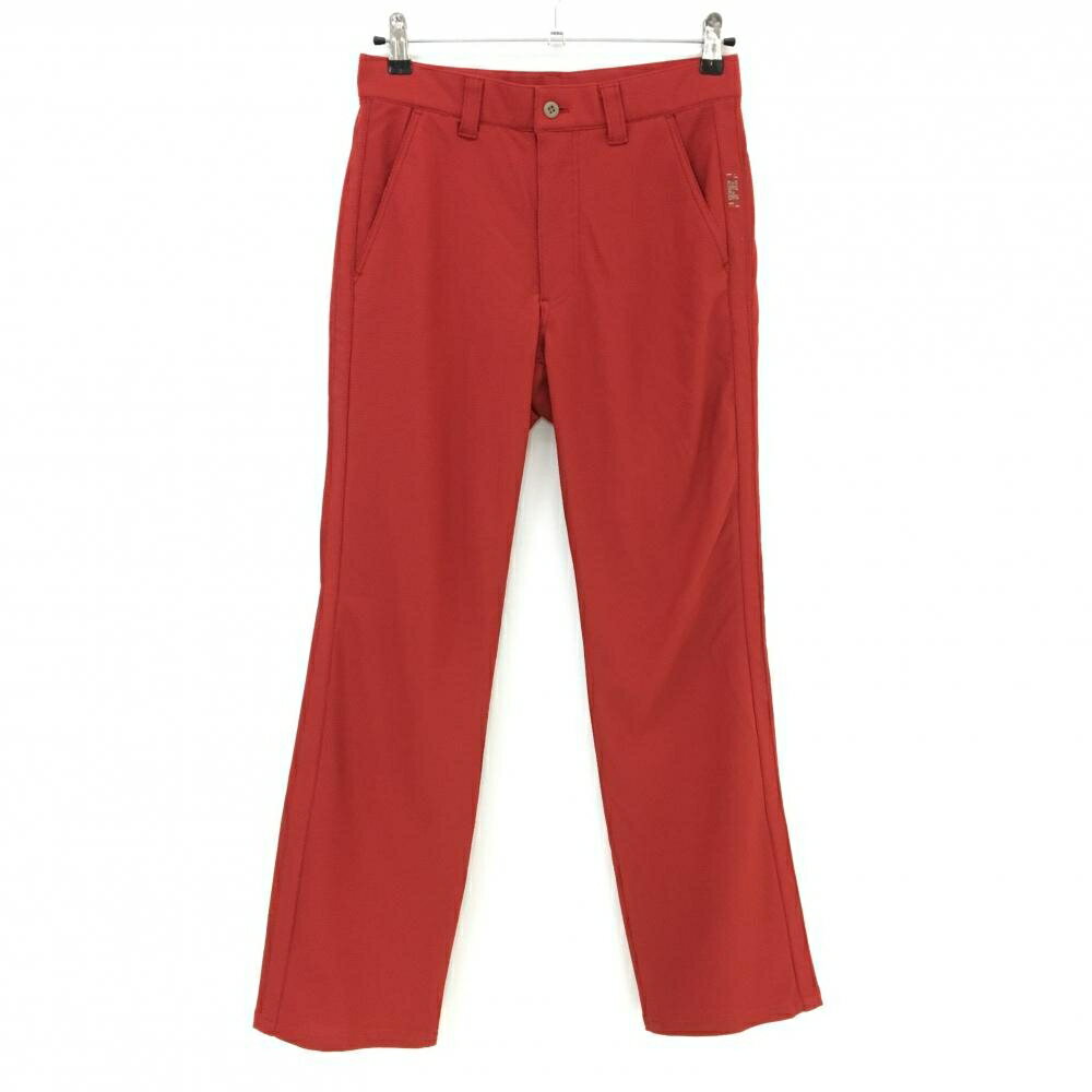 【超美品】サンタフェ パンツ レッド系 織生地 裏地付き メッシュ調 メンズ 30 ゴルフウェア santa fe