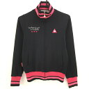 ルコックゴルフ ジャケット 黒×ピンク 背刺しゅう レディース S ゴルフウェア le coq sportif