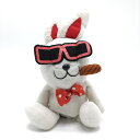 マスターバニー ヘッドカバー(FW) 白×レッド ちょい悪ウサギ ぬいぐるみ FWゴルフ MASTER BUNNY EDITION