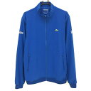 【新品】ラコステスポーツ ジャケット ブルー ボーダー地模様 ストレッチ メンズ US-L/XL ゴルフウェア LACOSTE SPORT