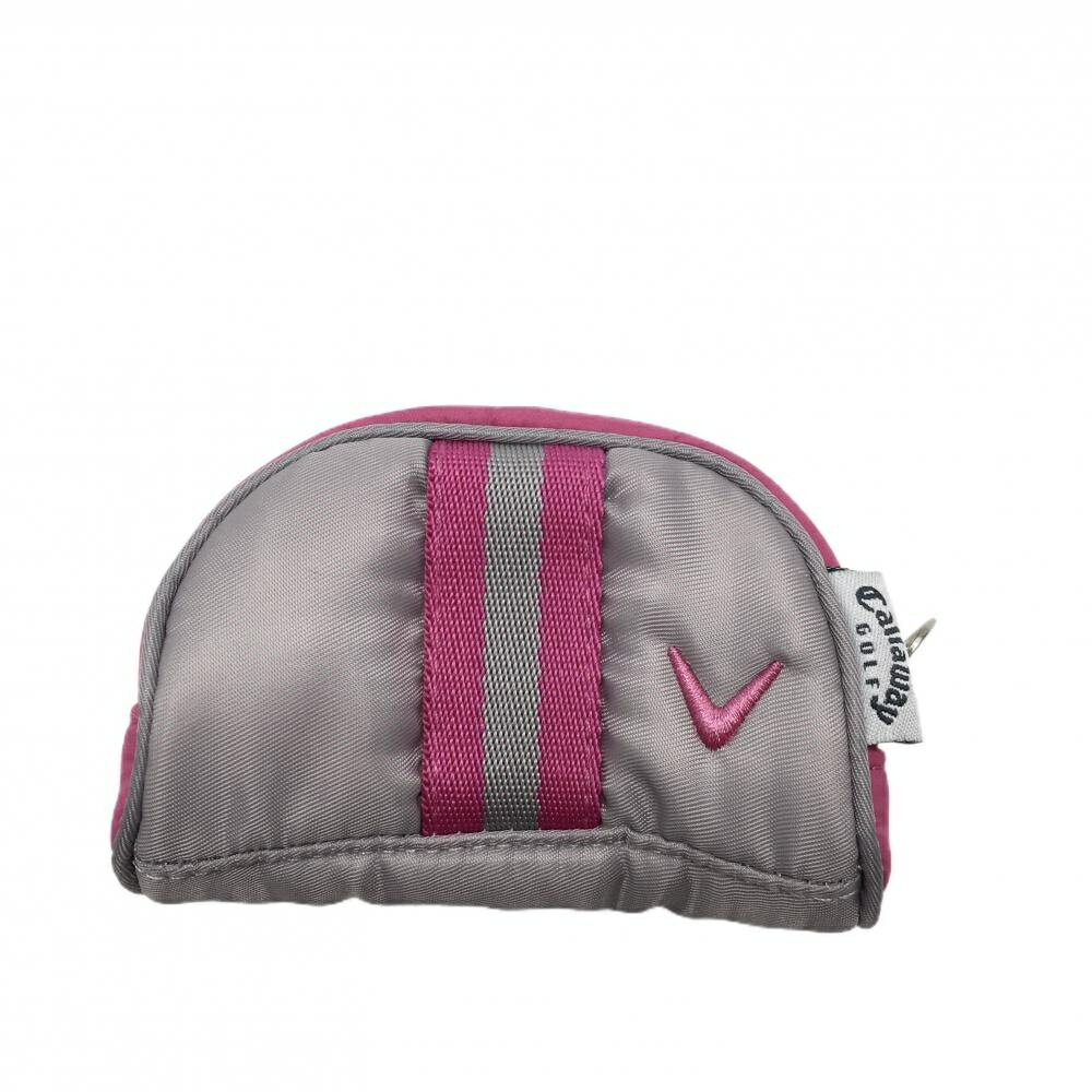 【当店ポイント10倍！楽天スーパーセル期間限定】【美品】キャロウェイ ボールケース グレー×ピンク ロ..