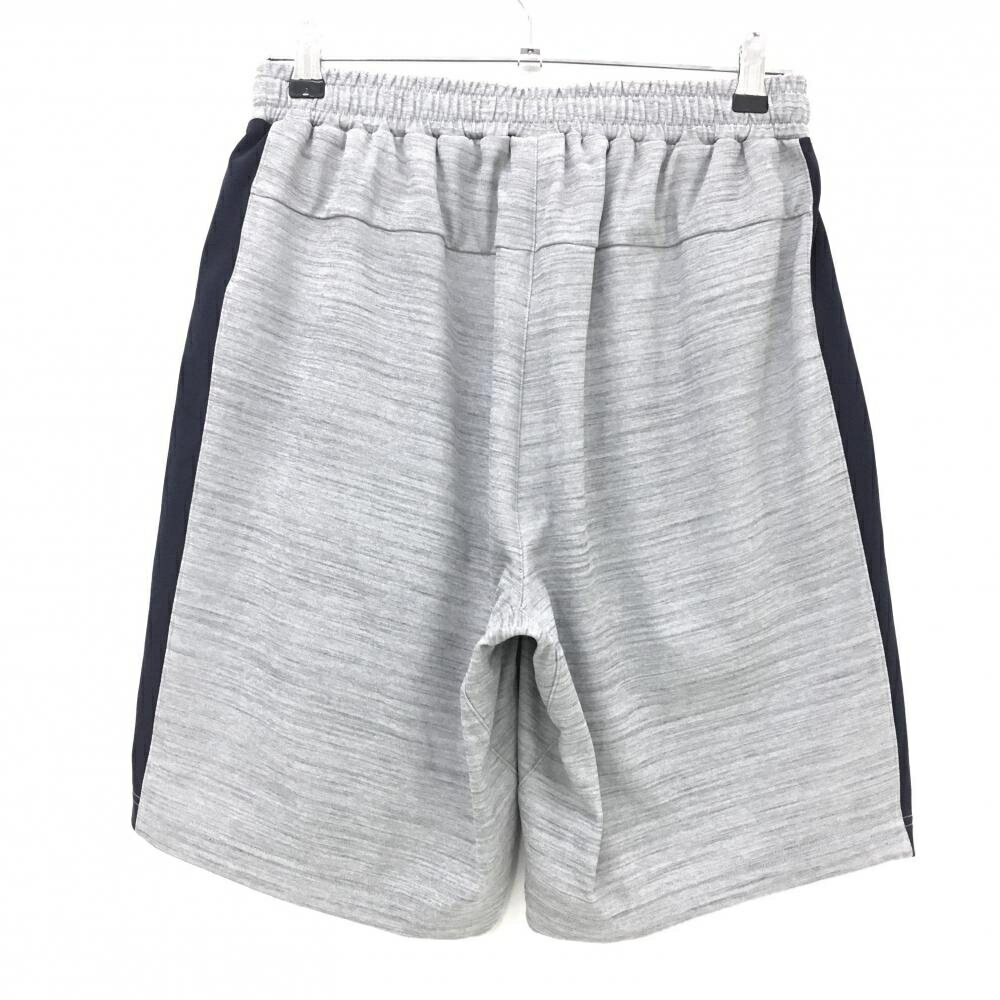 【超美品】チャンピオン ハーフパンツ 杢グレー×ネイビー ウエストゴム メンズ L ゴルフウェア Champion