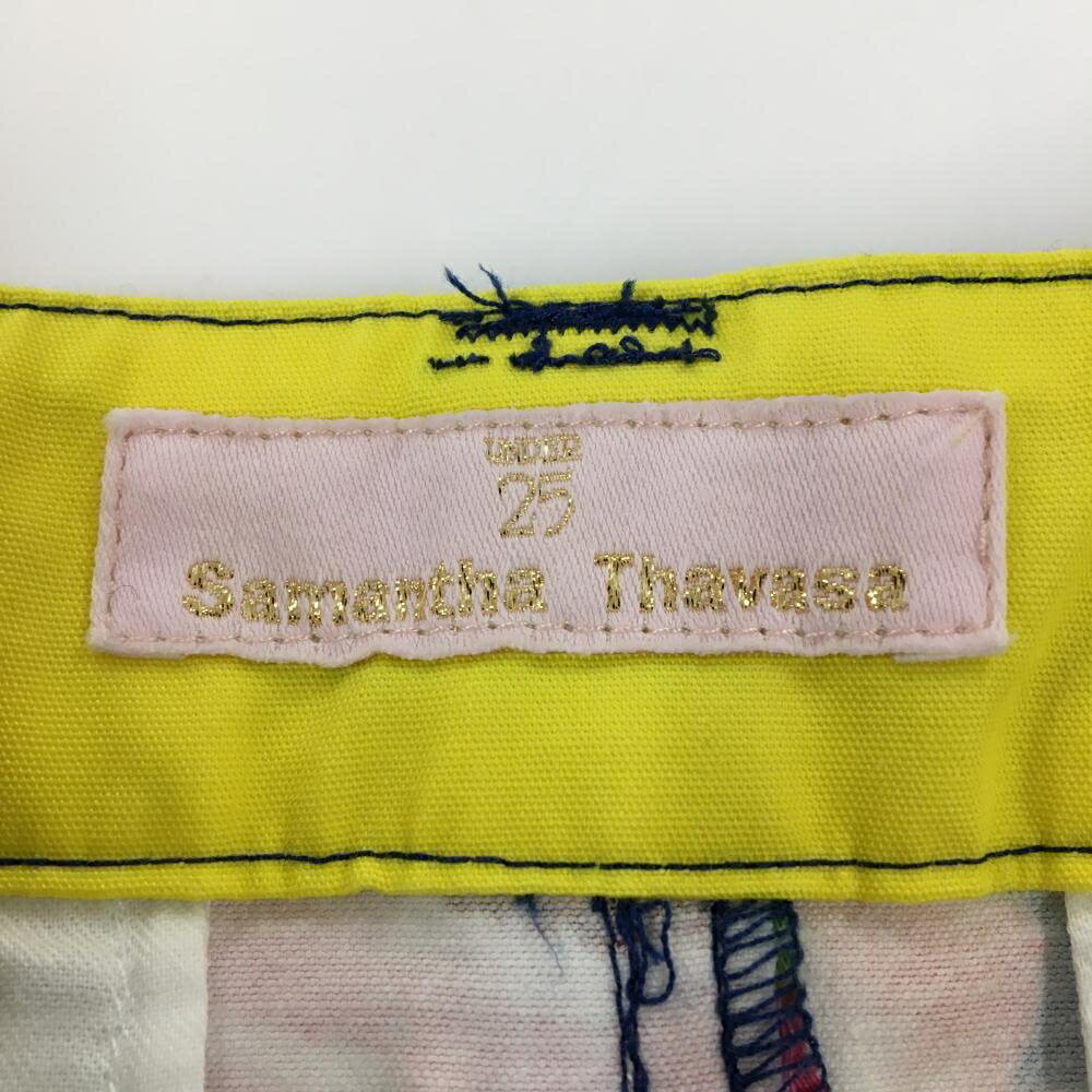 【美品】サマンサタバサUNDER25 スカート ネイビー×ピンク 花柄 レディース M ゴルフウェア Samantha Thavasa