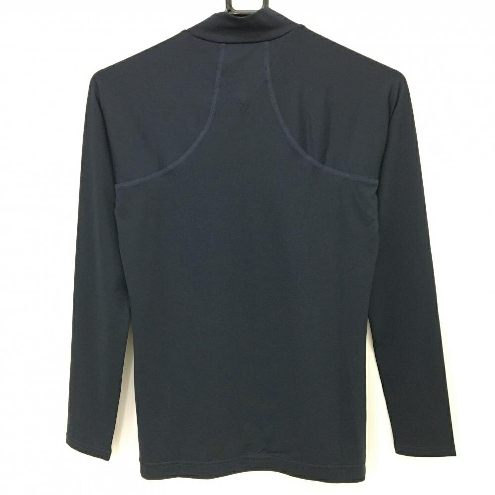 【超美品】トミーヒルフィガー ハイネックインナーシャツ ネイビー 袖ロゴ レディース S ゴルフウェア 2023年モデル Tommy Hilfiger Golf