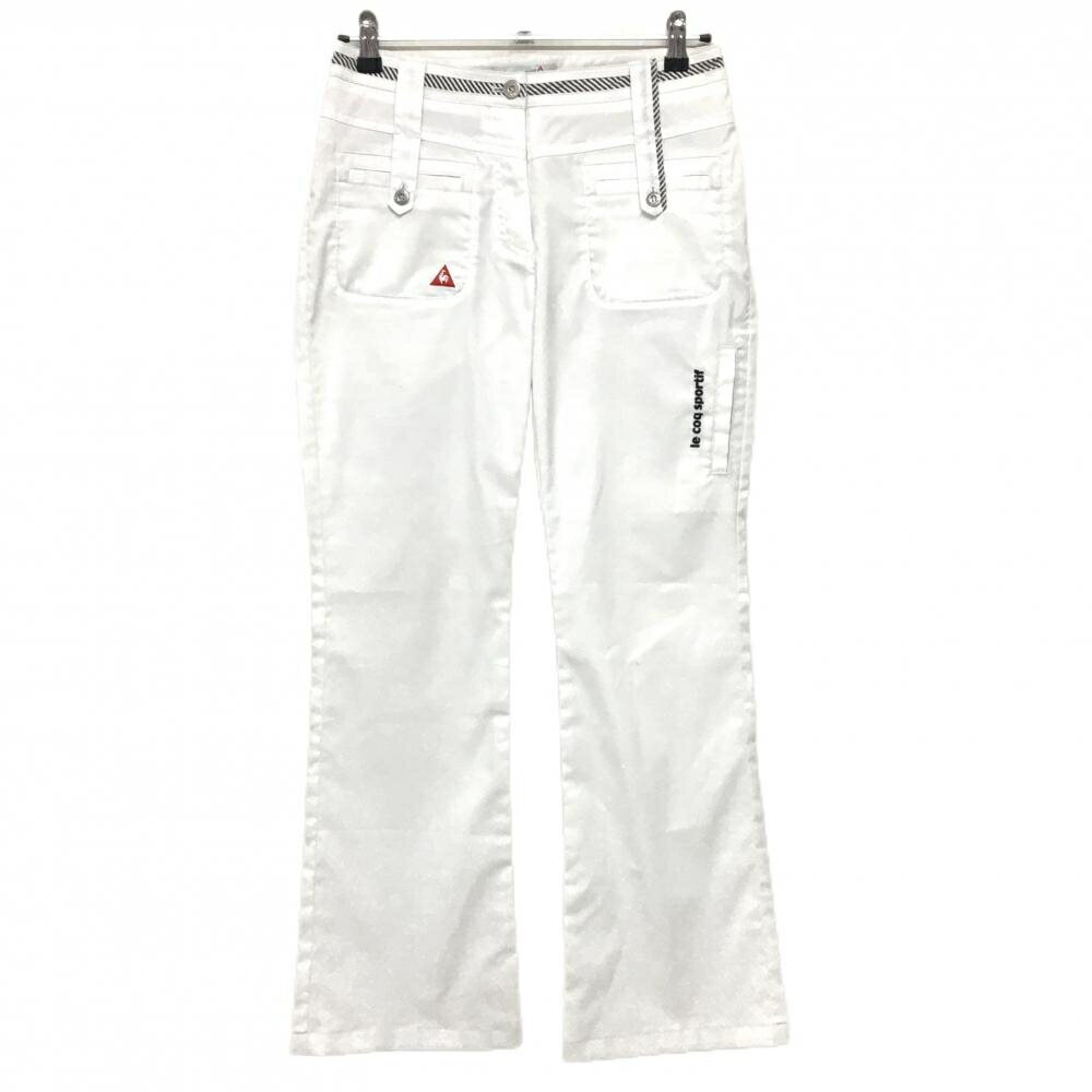 商品説明 ブランド le coq sportif アイテム パンツ 表記サイズ 9 ※海外サイズの場合もございます。必ず実寸サイズをご確認ください。 実寸サイズ 　ウエスト：約36cm　股上：約23cm　股下：約74.5cm　もも幅：約25cm　裾幅：約23cm ※実寸サイズの採寸方法については、こちらをご覧ください。 ★実寸サイズは平台に平置きして外寸を測定しており、商品によっては若干の誤差が生じます。数cmの誤差は予めご了承くださいませ。 特徴・仕様 適応時期 春 ・ 夏 ・ 秋 商品ランク B+ コメント 腿・膝・ヒップ・裾など汚れ 商品ランク（ゴルフウェア） N 新品（タグ付き) S 新品未使用品（タグなし） A+ 使用感や汚れ等がない、または目立たない綺麗な中古品 A 使用感や汚れ等が少ない美品や良品 B+ 使用感や中小の汚れ等がある一般的な中古品 B 使用感や大中の汚れ等がある一般的な中古品 C 使用感や大中の汚れ、小さな穴等がある中古品 商品ランク（ゴルフシューズ） N 新品（タグ付き) S 新品未使用品（タグなし） A+ しわや汚れ等がない、または少ない綺麗な中古品 A しわや小さな汚れはあるが、使用感が少ない美品や良品 B+ しわや中小の汚れ、使用感がある一般的な中古品 B しわや大中の汚れ、使用感がある一般的な中古品 C しわや大中の汚れ、使用感がある中古品 D しわや大きな汚れ、使用感がある中古品 &nbsp;★A+～CランクはUSED品となりますので、神経質な方はご入札をお控えください。 &nbsp;★Nランクは新品商品ですが、一部保管時による汚れ等があります。商品説明や写真で必ずご確認ください。　