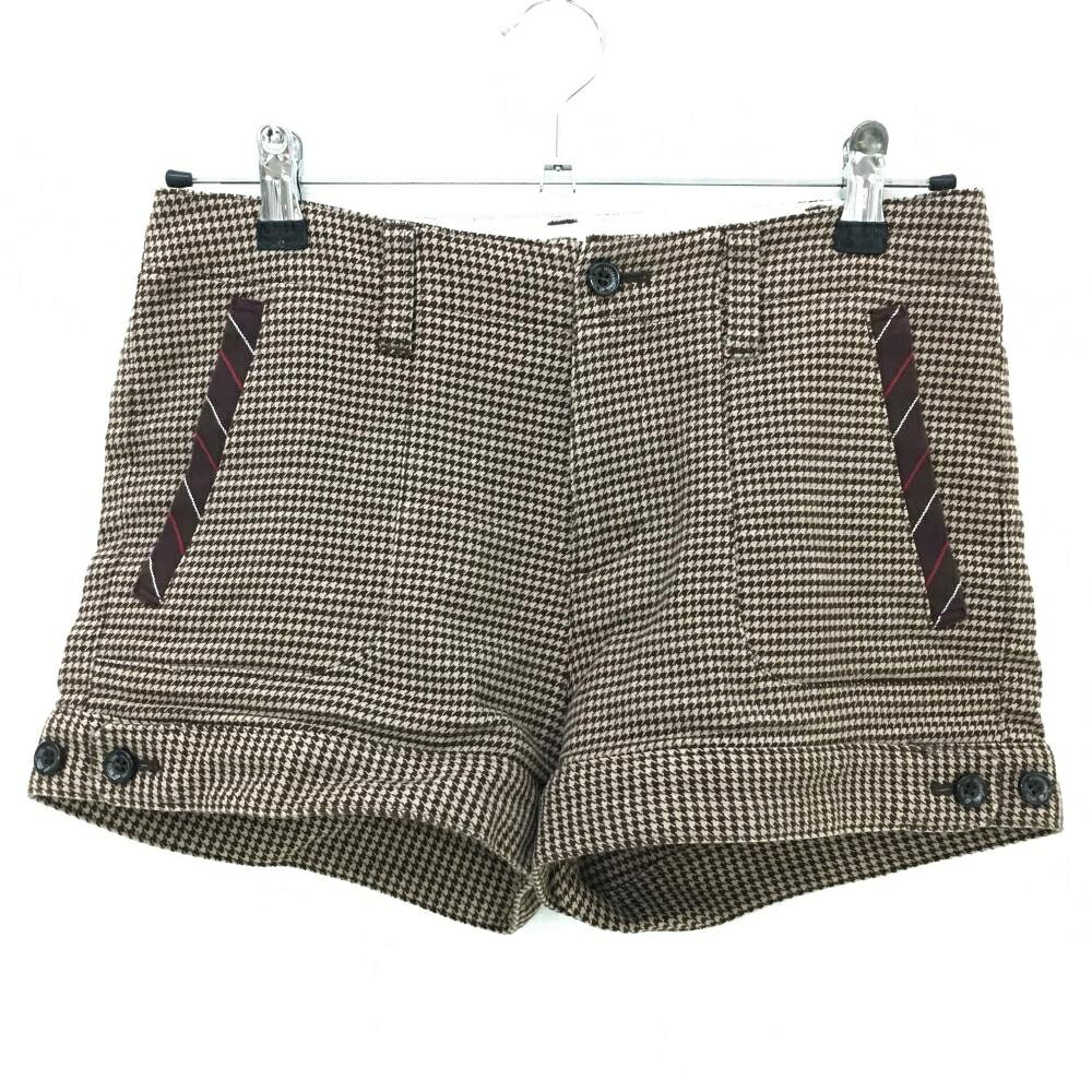 Other - 【美品】ゾーイ ショートパンツ ライトブラウン×ブラウン 千鳥格子 レディース 38(M) ゴルフウェア ZOY