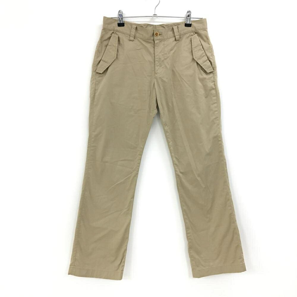 商品説明 ブランド BEAMS GOLF アイテム パンツ 表記サイズ 44 ※海外サイズの場合もございます。必ず実寸サイズをご確認ください。 実寸サイズ 　ウエスト：約39cm　股上：約23cm　股下：約72.5cm　もも幅：約28cm　裾幅：約21cm ※実寸サイズの採寸方法については、こちらをご覧ください。 ★実寸サイズは平台に平置きして外寸を測定しており、商品によっては若干の誤差が生じます。数cmの誤差は予めご了承くださいませ。 特徴・仕様 適応時期 春 ・ 夏 ・ 秋 商品ランク B+ コメント ウエスト・ポケット口・裾汚れ、後ポケット糸引き 商品ランク（ゴルフウェア） N 新品（タグ付き) S 新品未使用品（タグなし） A+ 使用感や汚れ等がない、または目立たない綺麗な中古品 A 使用感や汚れ等が少ない美品や良品 B+ 使用感や中小の汚れ等がある一般的な中古品 B 使用感や大中の汚れ等がある一般的な中古品 C 使用感や大中の汚れ、小さな穴等がある中古品 商品ランク（ゴルフシューズ） N 新品（タグ付き) S 新品未使用品（タグなし） A+ しわや汚れ等がない、または少ない綺麗な中古品 A しわや小さな汚れはあるが、使用感が少ない美品や良品 B+ しわや中小の汚れ、使用感がある一般的な中古品 B しわや大中の汚れ、使用感がある一般的な中古品 C しわや大中の汚れ、使用感がある中古品 D しわや大きな汚れ、使用感がある中古品 &nbsp;★A+～CランクはUSED品となりますので、神経質な方はご入札をお控えください。 &nbsp;★Nランクは新品商品ですが、一部保管時による汚れ等があります。商品説明や写真で必ずご確認ください。　