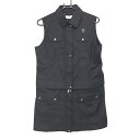 マンシングウェア 2WAYワンピース 黒 ロゴワッペン スカート部着脱可 ベスト レディース L ゴルフウェア Munsingwear