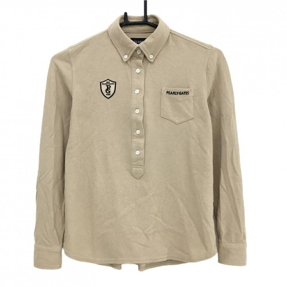 商品説明 ブランド PEARLY GATES アイテム 長袖ポロシャツ 表記サイズ 0 ※海外サイズの場合もございます。必ず実寸サイズをご確認ください。 実寸サイズ 　身幅：約47.5cm　袖丈：約54.5cm　肩幅：約34cm　着丈：約5...