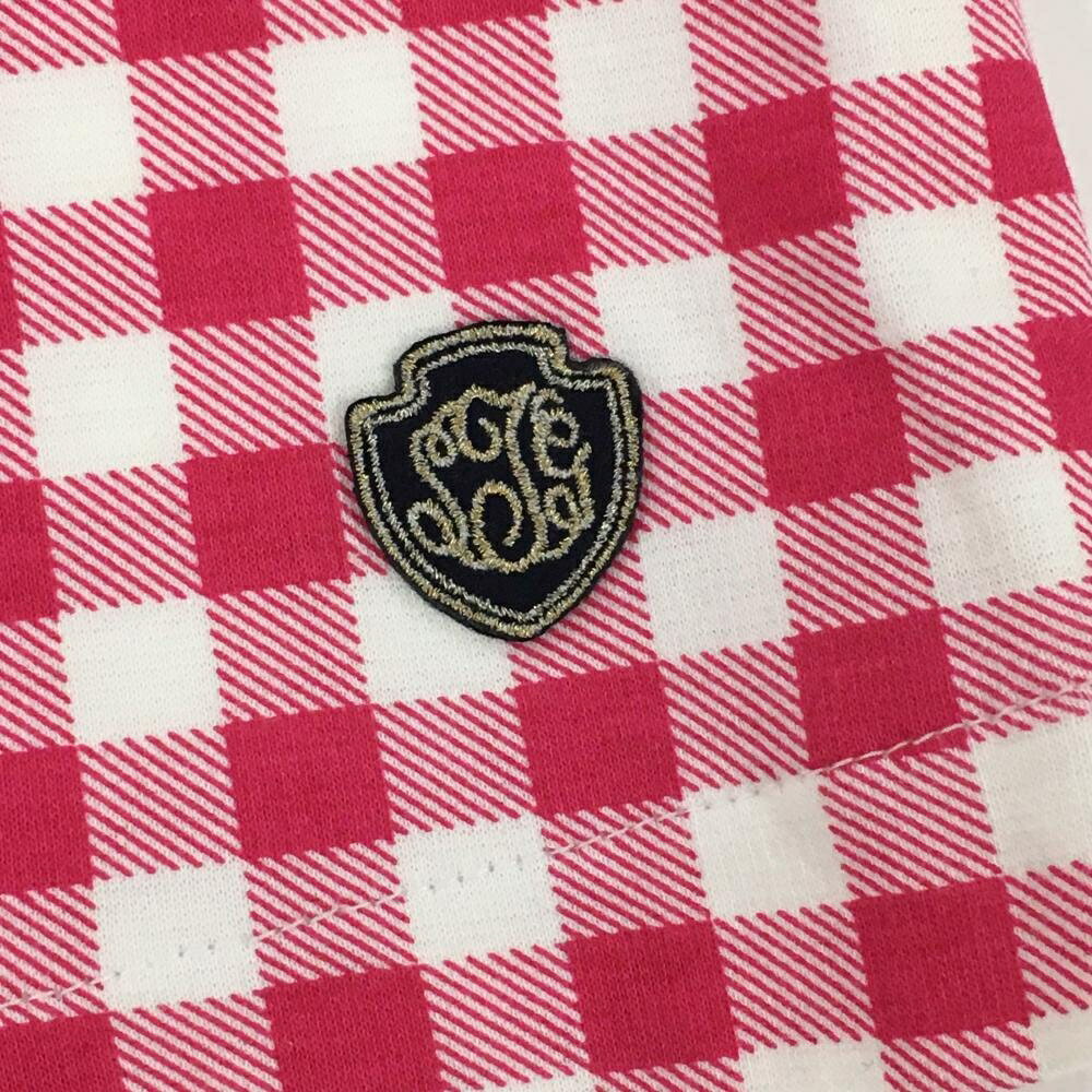 【超美品】サマンサタバサUNDER25 スカート ピンク×白 チェック柄 レディース M ゴルフウェア Samantha Thavasa