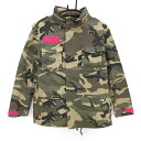 パーリーゲイツ ジャケット カーキ×ベージュ 迷彩 カモフラ フード収納 レディース 1(M) ゴルフウェア PEARLY GATES