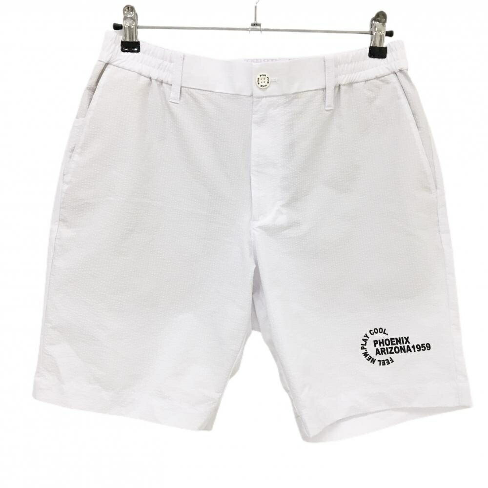 ピンハーフパンツ白サッカー生地メン...