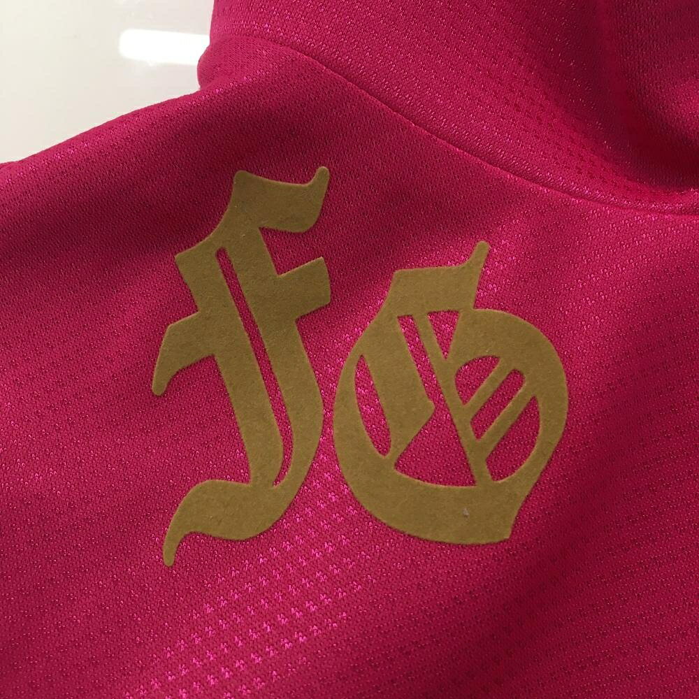 レオナード 楽天市場店の【美品】フィラゴルフ 半袖ジャケット ピンク×黒 胸元ロゴ刺しゅう レディース L ゴルフウェア FILA GOLF｜アングル3
