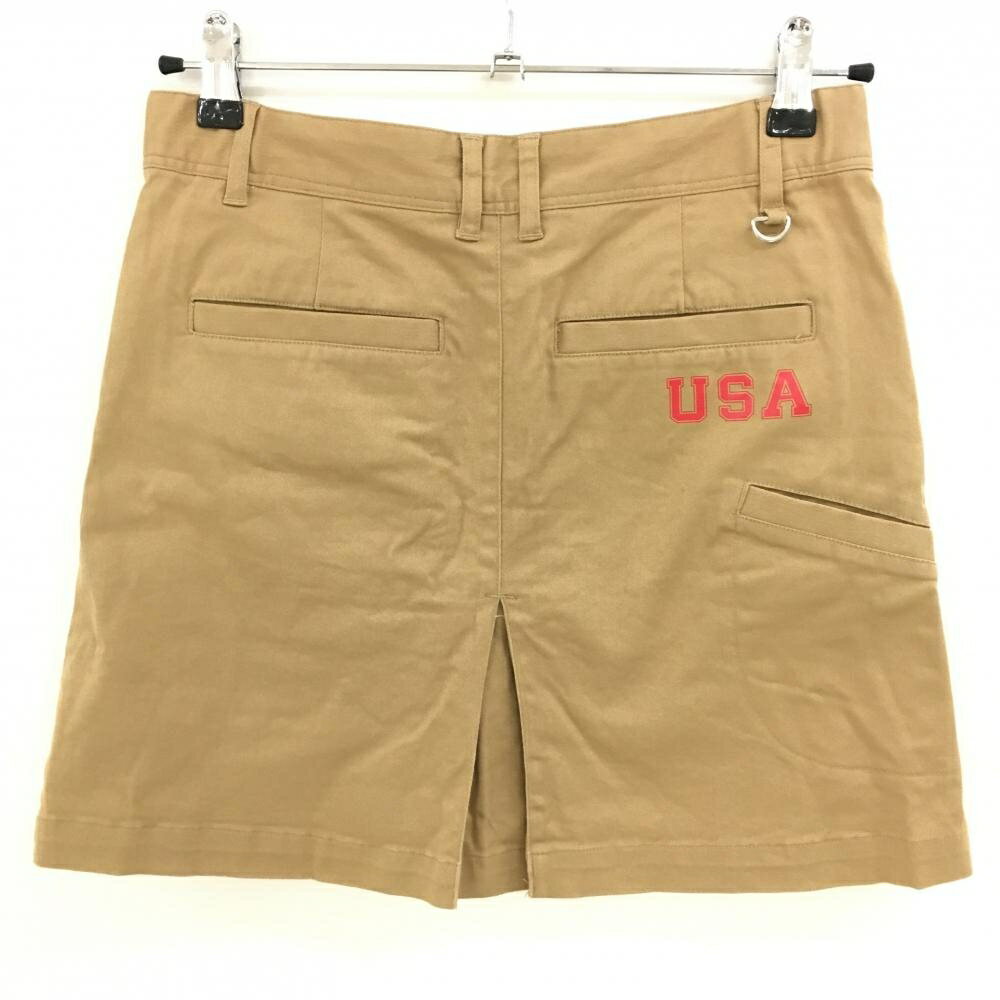 【超美品】チャンピオン スカート ブラウン ワッペン レディース MEDIUM ゴルフウェア Champion
