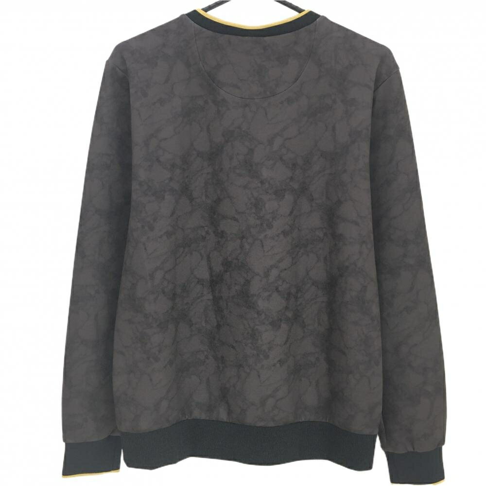 【新品】プーマ トレーナー ダークブラウン 総柄 DRYCELL Vネック メンズ M ゴルフウェア PUMA