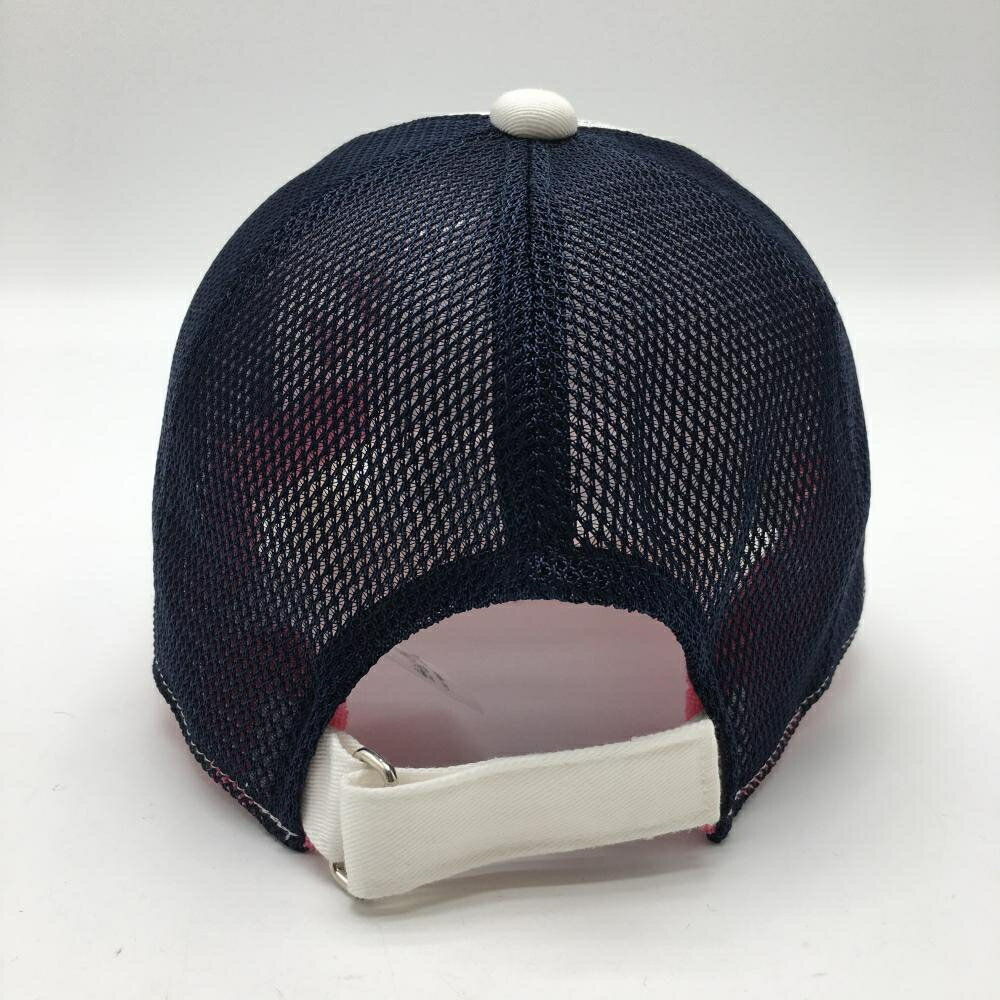 【超美品】サマンサタバサUNDER25 メッシュキャップ 白×ピンク×ネイビー レディース F ゴルフウェア Samantha Thavasa