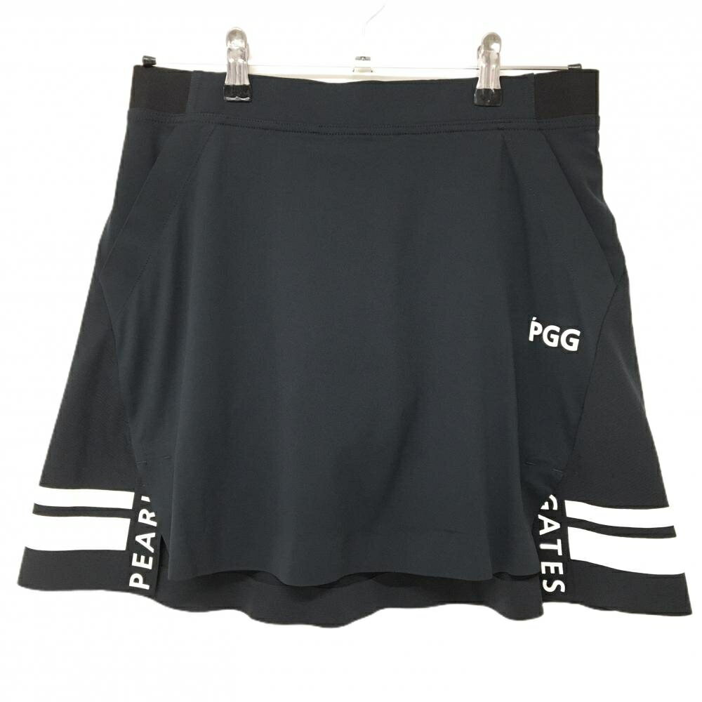 【超美品】PGGパーリーゲイツ スカート ダークネイビー×白 後裾ライン 内側インナーパンツ レディース 0(S) ゴルフウェア PEARLY GATES