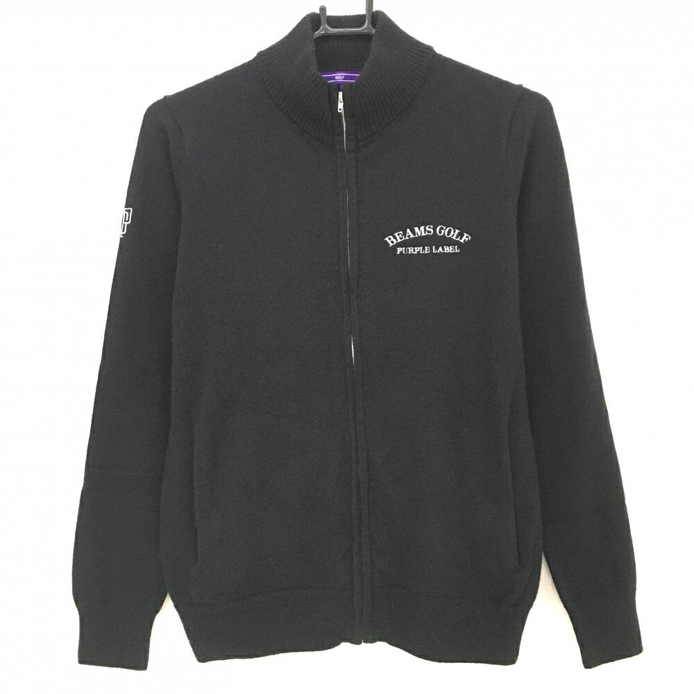 ビームスゴルフ ニットジャケット 黒 レディース L ゴルフウェア BEAMS GOLF