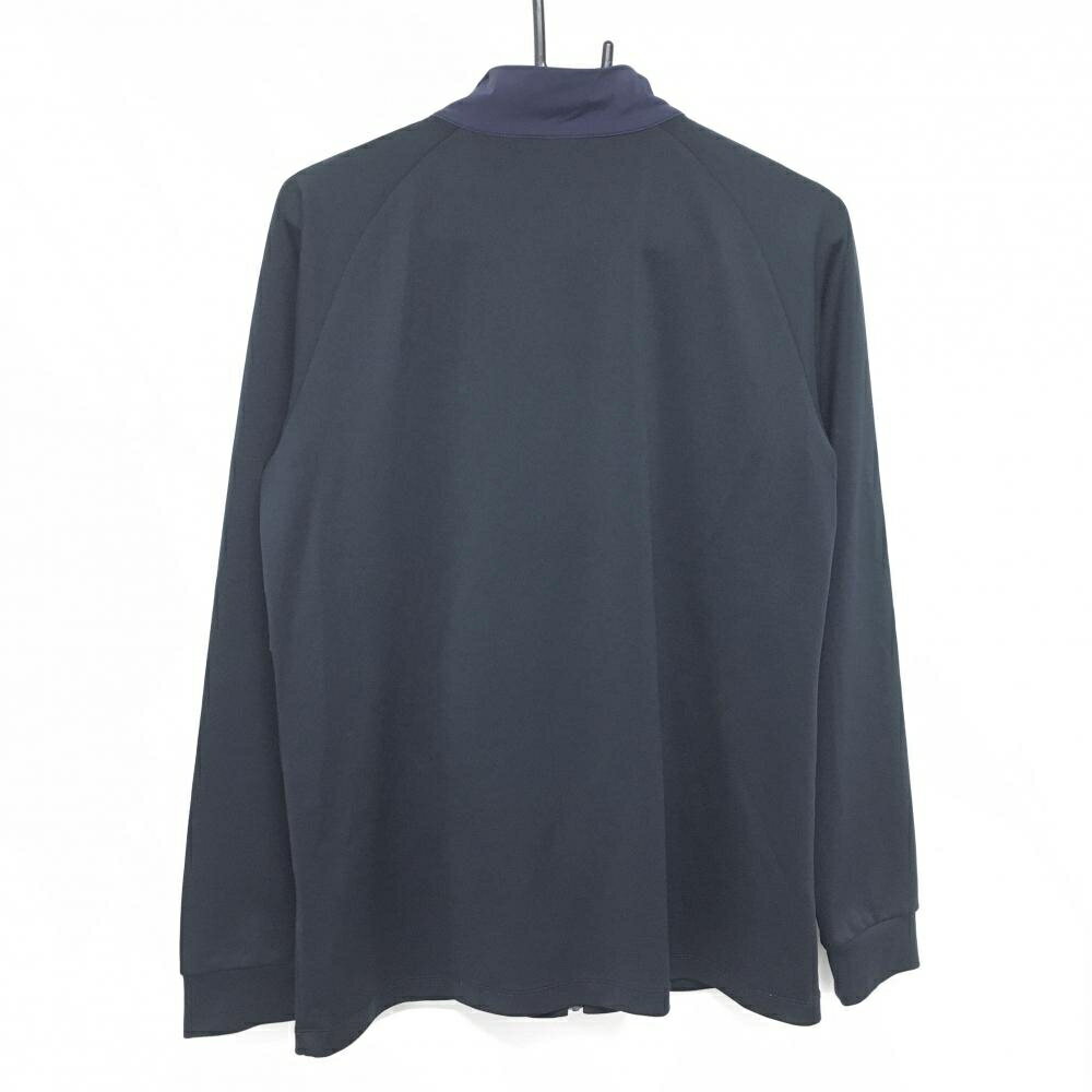 マンシングウェア 異素材ジャケット ネイビー×黒 一部ナイロン レディース LL ゴルフウェア Munsingwear