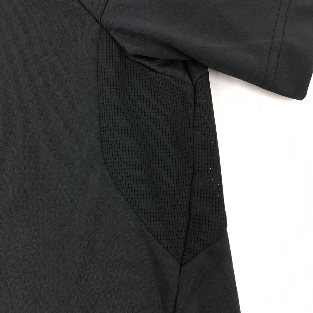 【新品】スリクソンバイデサント 半袖ハイネックシャツ 黒 吸汗速乾 ストレッチ UVケア 袖下メッシュ メンズ LL ゴルフウェア SRIXON
