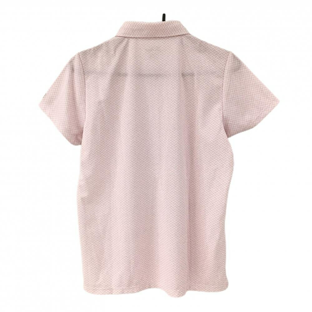 【超美品】タイトリスト 半袖ポロシャツ ピンク×白 ヘリンボーン レディース LL ゴルフウェア TITLEIST