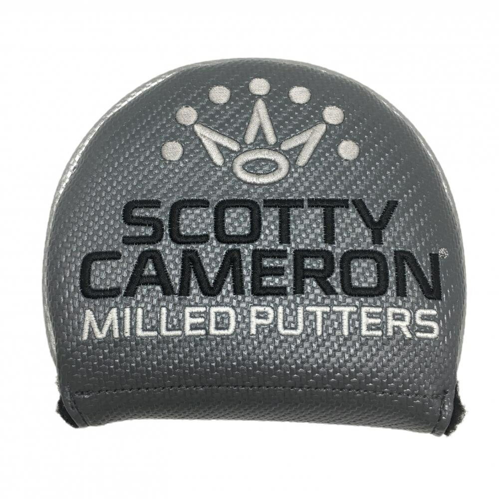 【超美品】スコッティキャメロン パターカバー グレー×シルバー MILLED PUTTERS マレット型ゴルフ Scotty Cameron