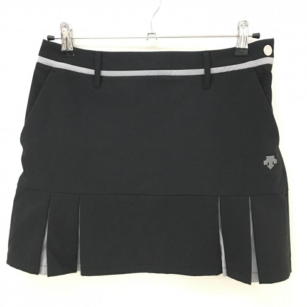 DESCENTE ゴルフ スカート ブラック 新品未使用 タグ付き デサント タグ付きDESCENTE LUXE COLLECTION ゴルフ フレアスカート LUXE】ハイ