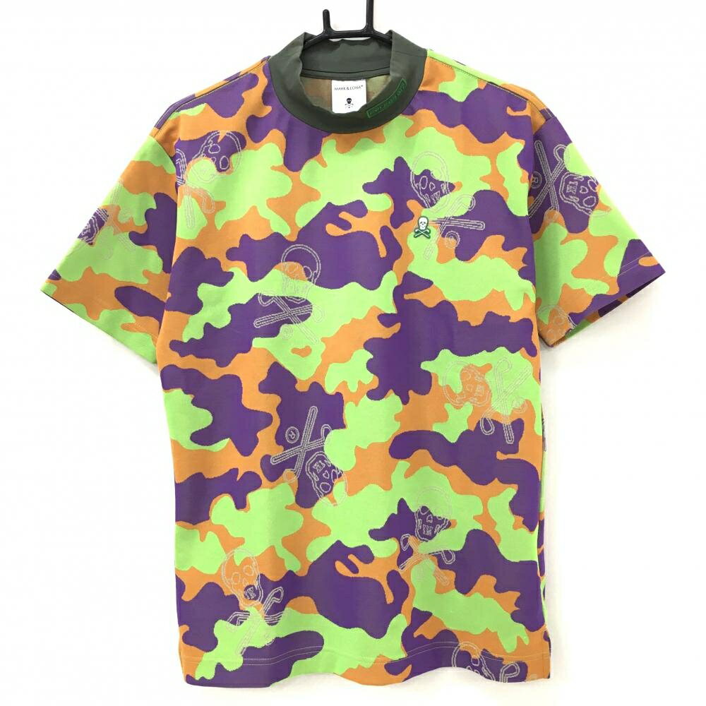 新作【美品】MARK&LONA 半袖シャツ　48(L) MARK＆LONAグレーの半袖 シャツ