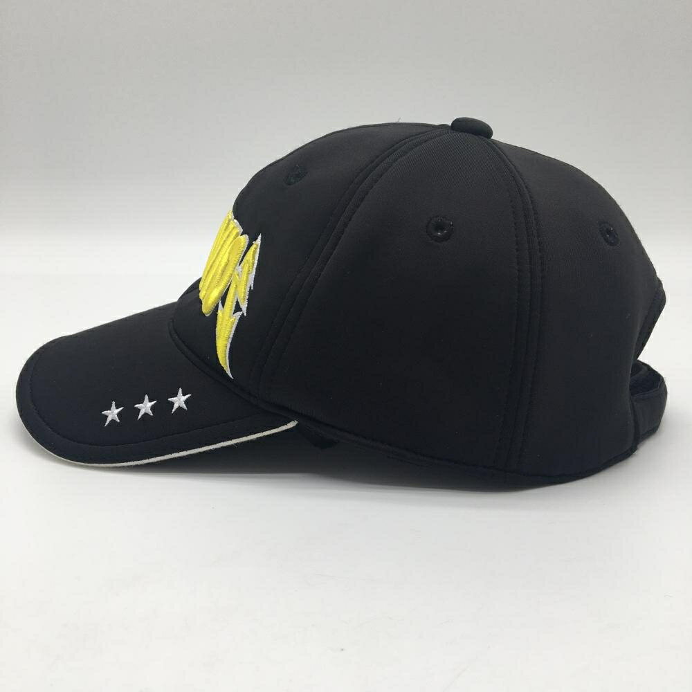 【美品】アルチビオ キャップ 黒×イエロー 立体ロゴ 表記なし ゴルフウェア archivio