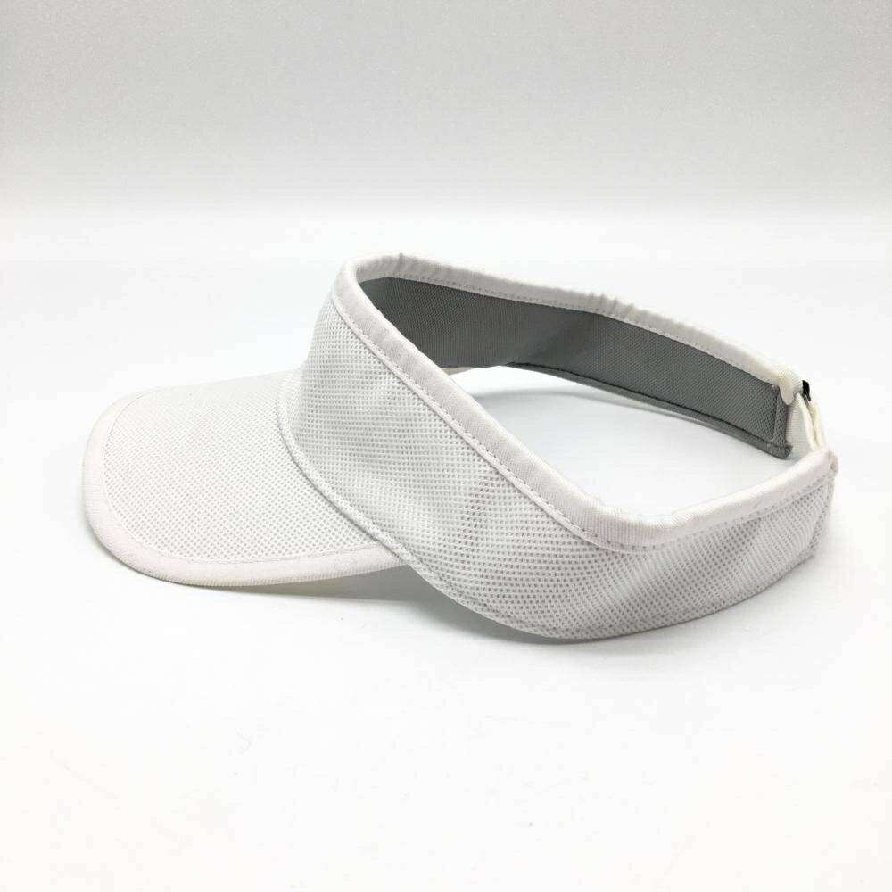 ニューバランスゴルフ サンバイザー 白×黒 メッシュ調 ロゴ刺しゅう FR ゴルフウェア New Balance