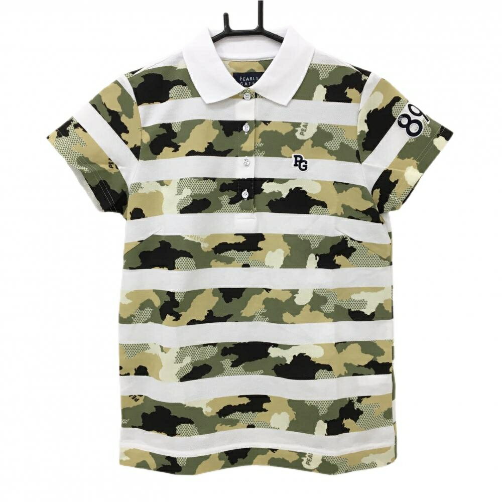 商品説明 ブランド PEARLY GATES アイテム 半袖ポロシャツ 表記サイズ 0 ※海外サイズの場合もございます。必ず実寸サイズをご確認ください。 実寸サイズ 　身幅：約46cm　袖丈：約14.5cm　肩幅：約35cm　着丈：約60cm ※実寸サイズの採寸方法については、こちらをご覧ください。 ★実寸サイズは平台に平置きして外寸を測定しており、商品によっては若干の誤差が生じます。数cmの誤差は予めご了承くださいませ。 特徴・仕様 適応時期 春 ・ 夏 商品ランク N コメント 商品ランク（ゴルフウェア） N 新品（タグ付き) S 新品未使用品（タグなし） A+ 使用感や汚れ等がない、または目立たない綺麗な中古品 A 使用感や汚れ等が少ない美品や良品 B+ 使用感や中小の汚れ等がある一般的な中古品 B 使用感や大中の汚れ等がある一般的な中古品 C 使用感や大中の汚れ、小さな穴等がある中古品 商品ランク（ゴルフシューズ） N 新品（タグ付き) S 新品未使用品（タグなし） A+ しわや汚れ等がない、または少ない綺麗な中古品 A しわや小さな汚れはあるが、使用感が少ない美品や良品 B+ しわや中小の汚れ、使用感がある一般的な中古品 B しわや大中の汚れ、使用感がある一般的な中古品 C しわや大中の汚れ、使用感がある中古品 D しわや大きな汚れ、使用感がある中古品 &nbsp;★A+～CランクはUSED品となりますので、神経質な方はご入札をお控えください。 &nbsp;★Nランクは新品商品ですが、一部保管時による汚れ等があります。商品説明や写真で必ずご確認ください。　