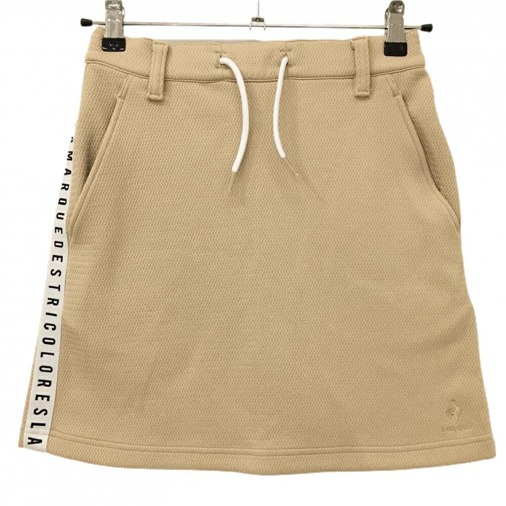 ルコックゴルフスカートベージュ×白...