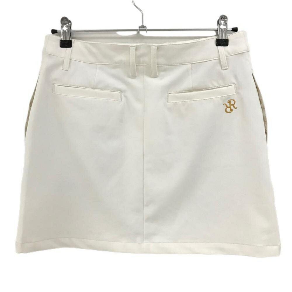 【美品】レザレクション ストレッチスカート アイボリー 撥水 レディース M ゴルフウェア Resurrection