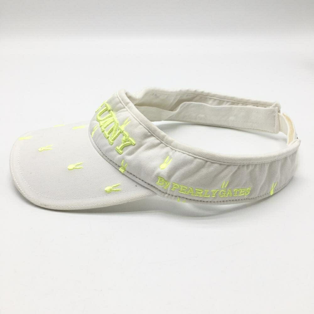 【25%OFFクーポン配布中！9/14まで】ジャックバニー サンバイザー 白×蛍光グリーン...