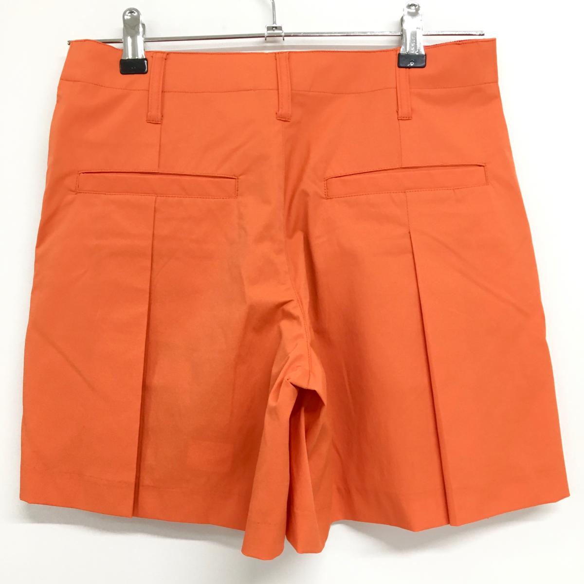 【超美品】ダンスウィズドラゴン キュロットスカート オレンジ 裾ロゴ刺しゅう 無地 レディース 2(M) ゴルフウェア Dance With Dragon