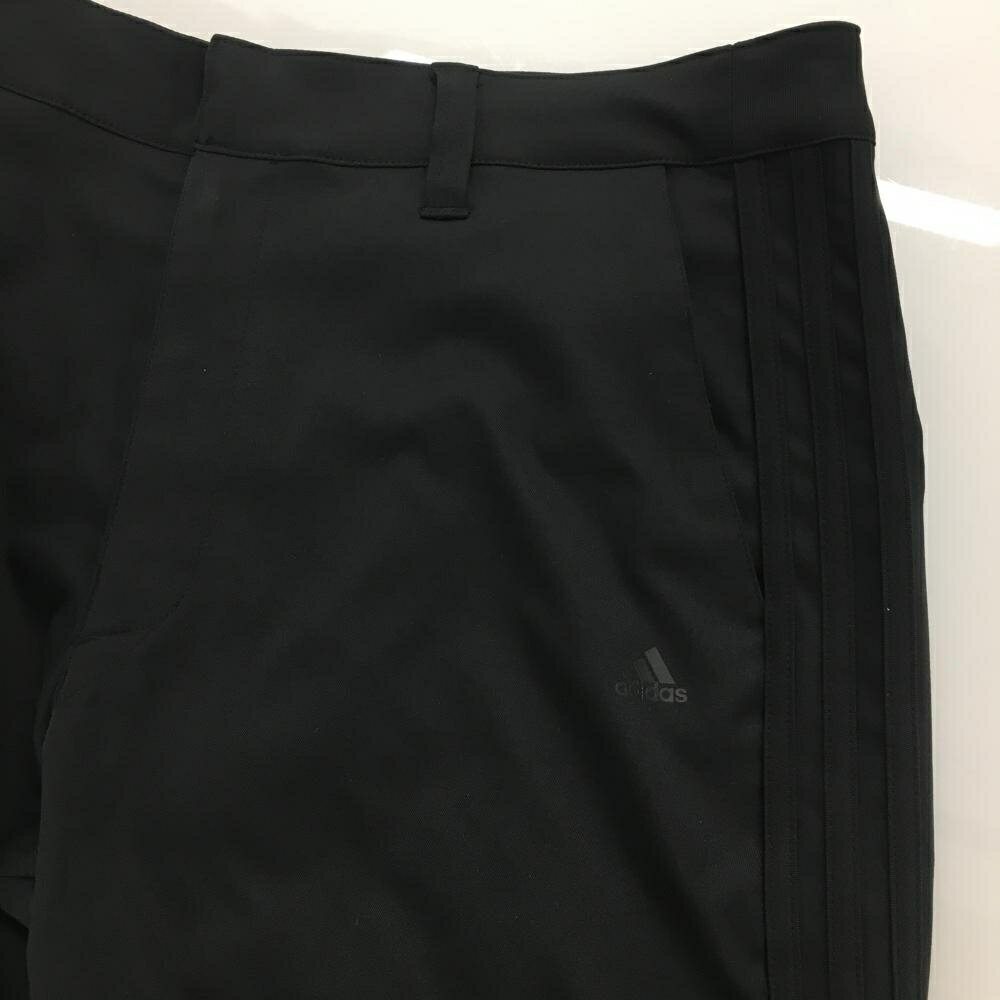 アディダス パンツ 黒 サイド3ライン ストレッチ メンズ M ゴルフウェア adidas
