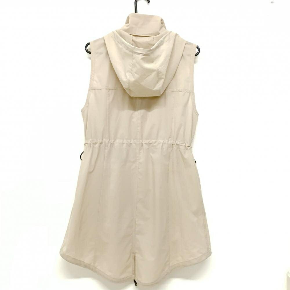 テーラーメイド×UNITED ARROWS フード付きジップベスト ベージュ フード収納可 レディース L ゴルフウェア 2024年モデル TaylorMade