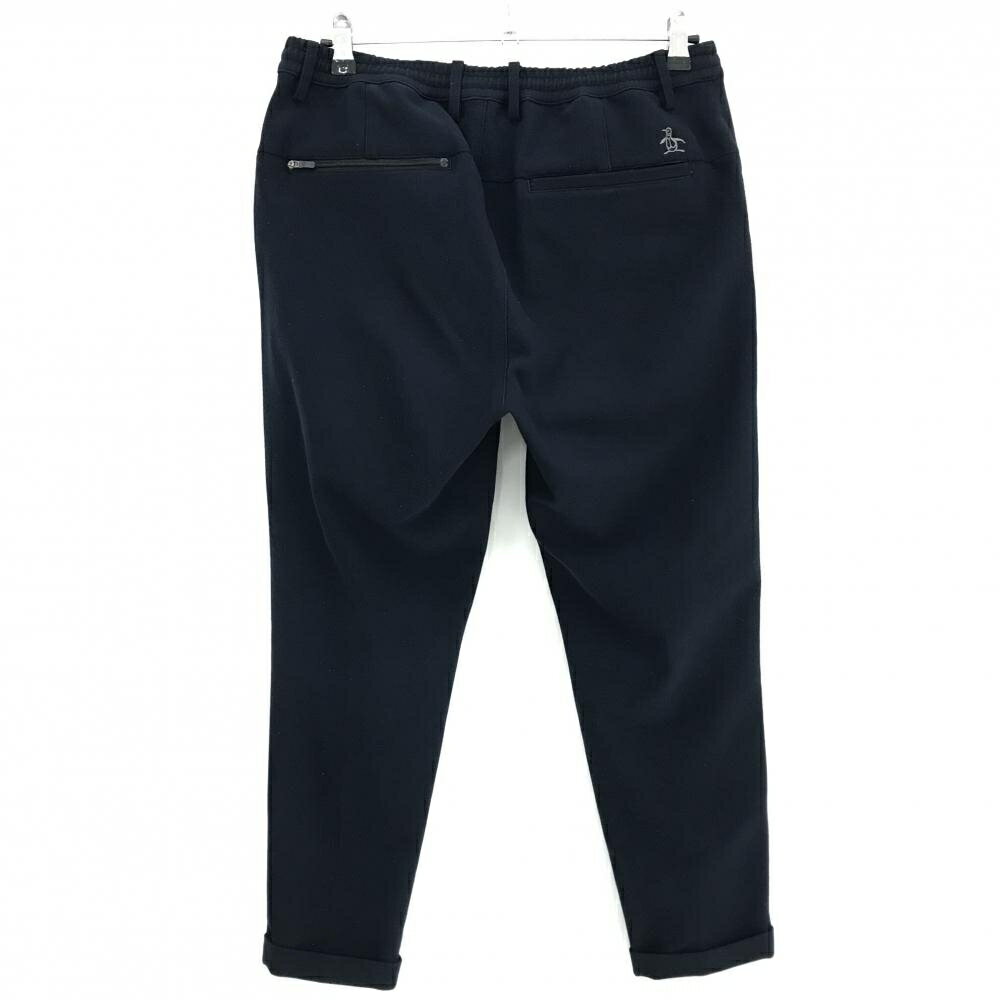 マンシングウェア パンツ ネイビー 裾ダブル ウエスト調整紐 メンズ 79-83 ゴルフウェア Munsingwear