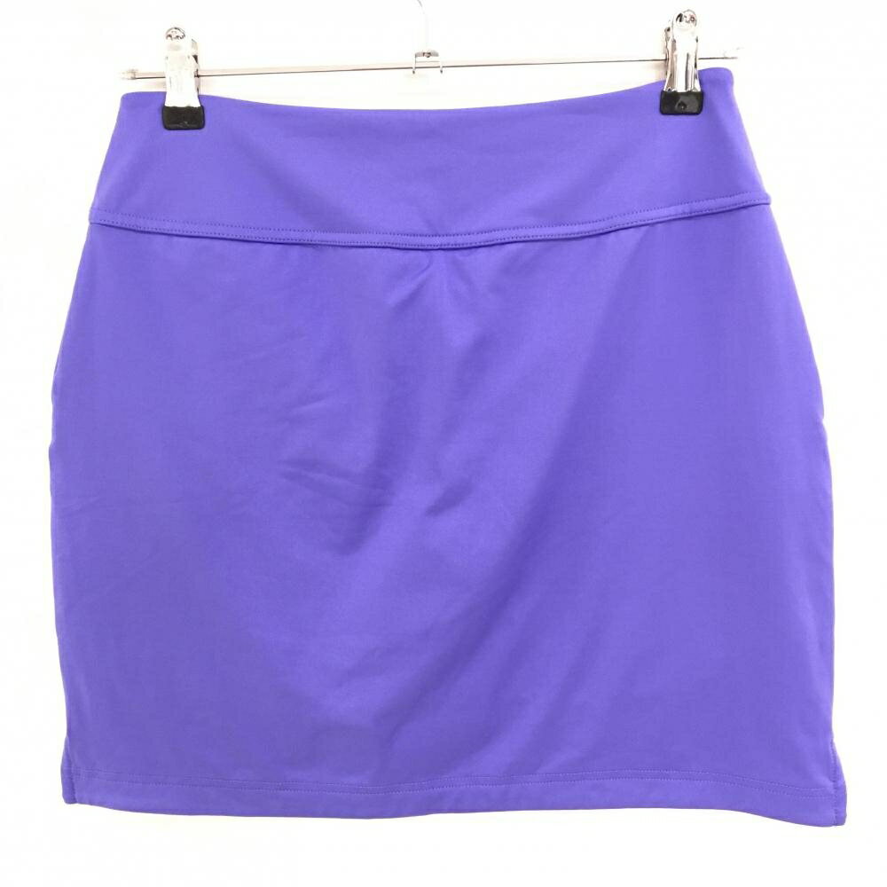 【ポイント10倍！楽天スーパーセール期間限定】【超美品】アンダーアーマー スカート パープル ジップポケット ロゴ 内側インナーパンツ レディース SM ゴルフウェア UNDER ARMOUR