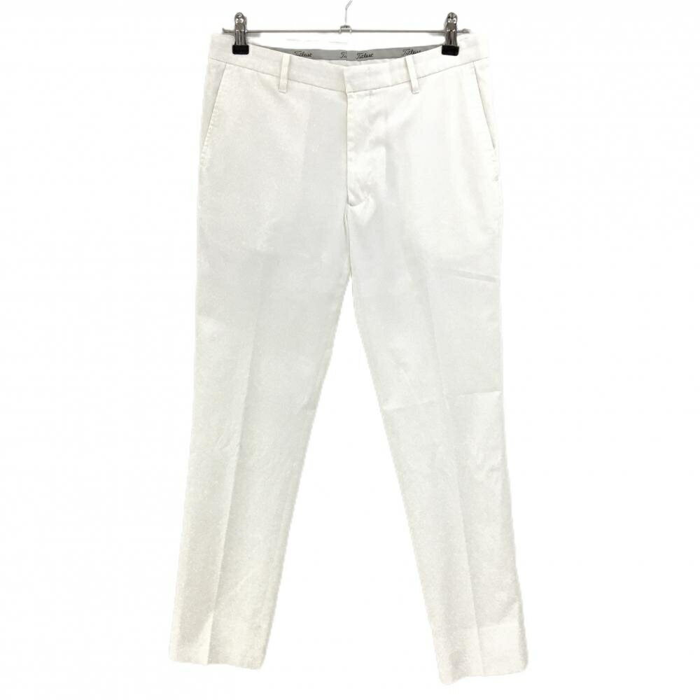 タイトリスト パンツ 白 格子柄織生地 バックロゴ メンズ 76 ゴルフウェア TITLEIST