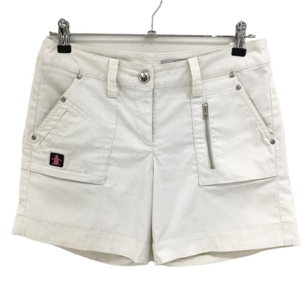 マンシングウェア ショートパンツ 白 ジップポケット レディース 11 ゴルフウェア Munsingwear