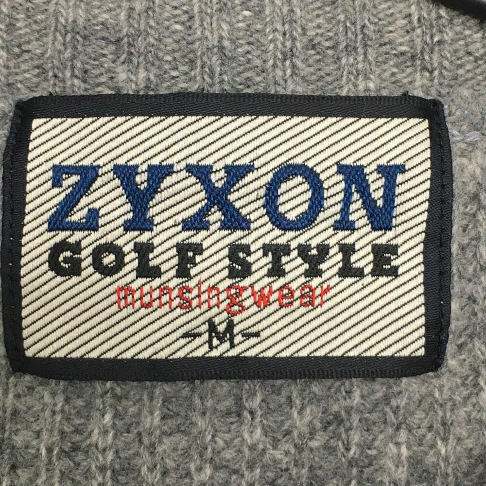 �����ʡۥޥ󥷥󥰥����� �������� ���졼�߹� �˥å� ZYXON GOLF STYLE ������100�� ��� M ����ե����� Munsingwear