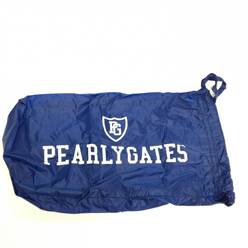 【超美品】パーリーゲイツ 2WAYナイロンダウンジャケット ダークグリーン系×ブルー 軽量 レディース 0(S) ゴルフウェア PEARLY GATES