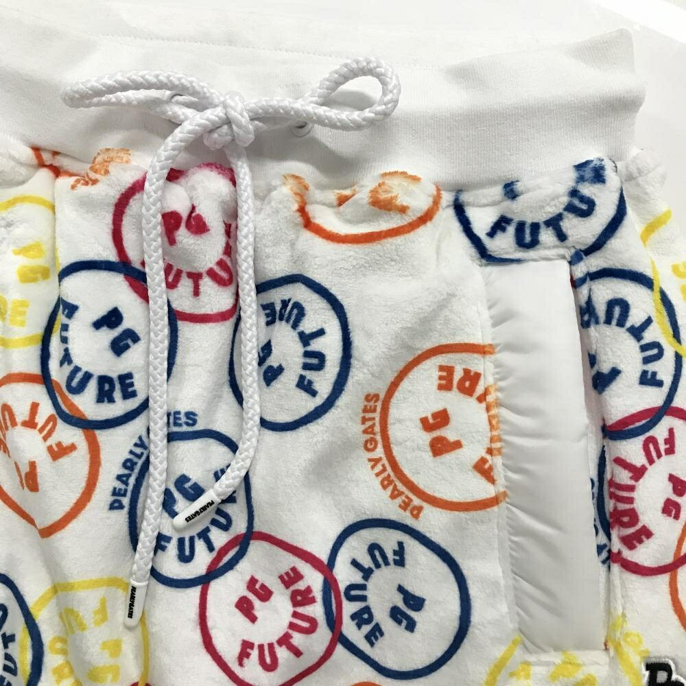 【新品】パーリーゲイツ ベロアスカート 白×マ...の紹介画像3