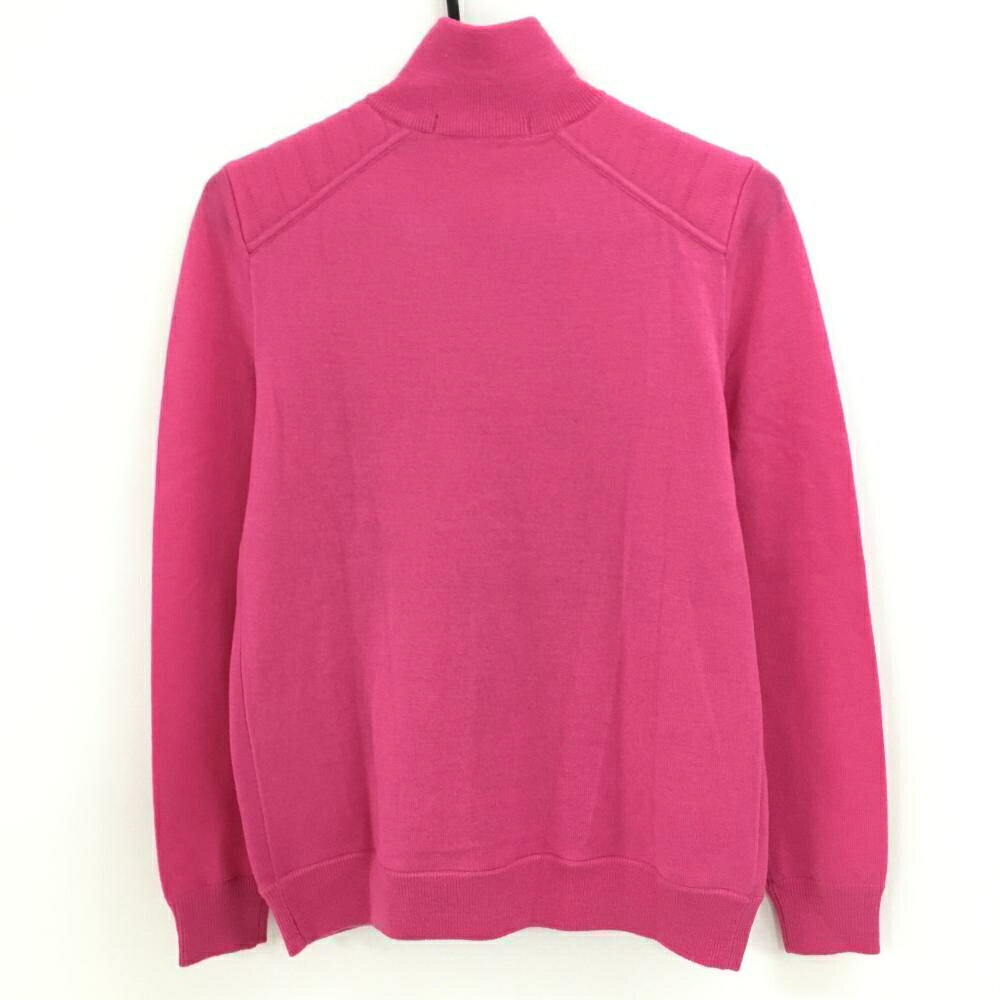 【美品】ラルフローレン ハイネックセーター ピンク ハーフジップ 裏地付き レディース S ゴルフウェア Ralph Lauren