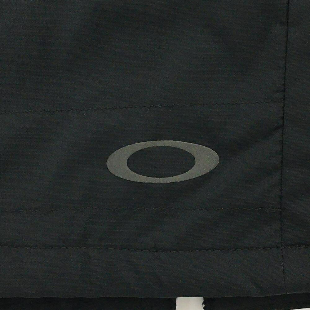 オークリー 襟付き中綿ジャケット 黒 スナップボタン メンズ XL ゴルフウェア Oakley