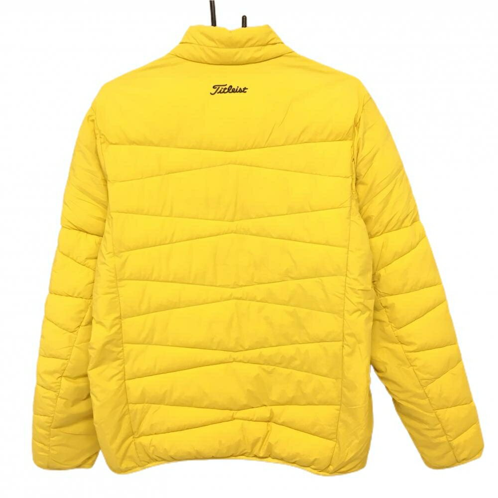タイトリスト 中綿ジャケット イエロー ロゴ白 メンズ L ゴルフウェア TITLEIST