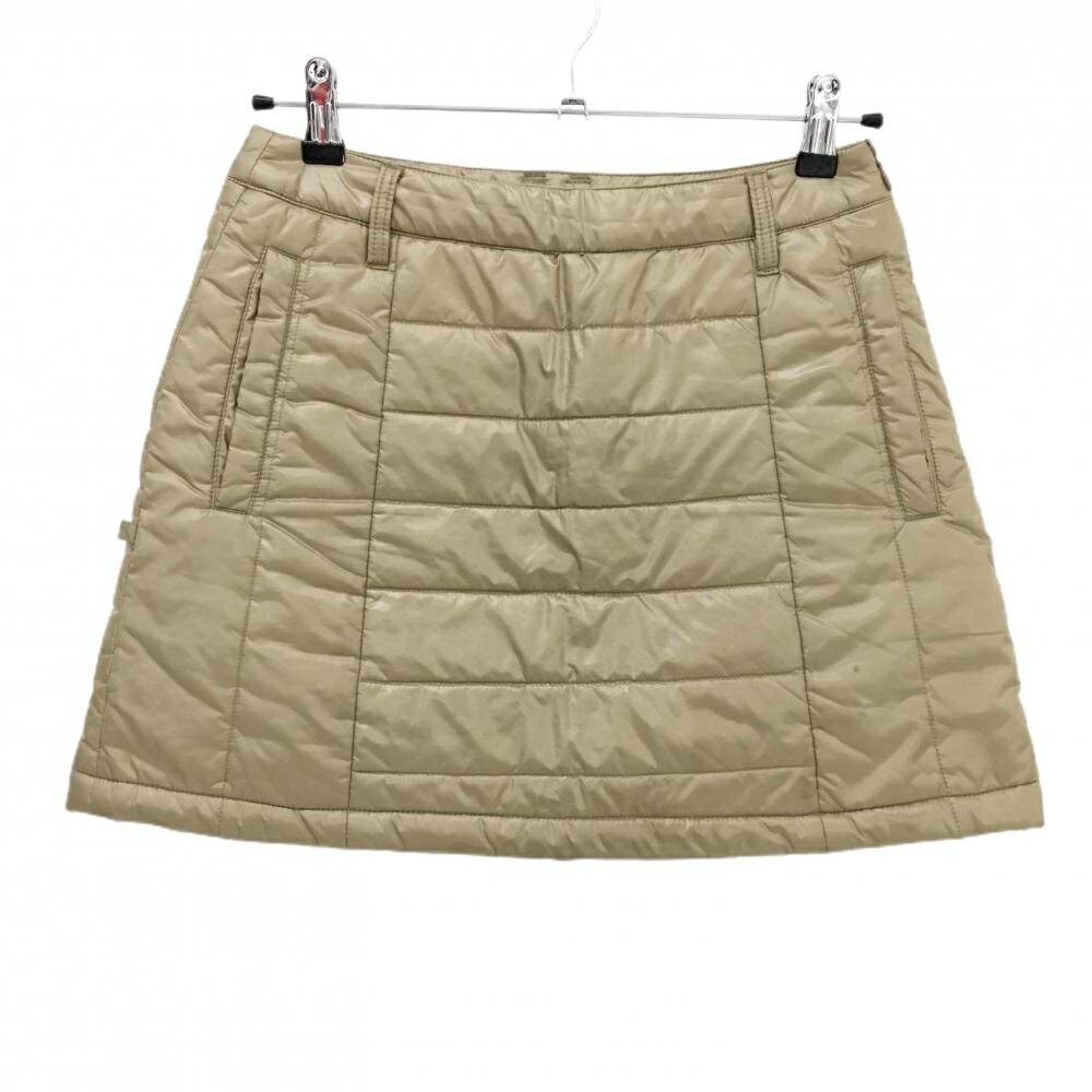 【美品】ジャックバニー 中綿スカート ライトブラウン 地模様 内側インナーパンツ レディース 0(S) ゴ..