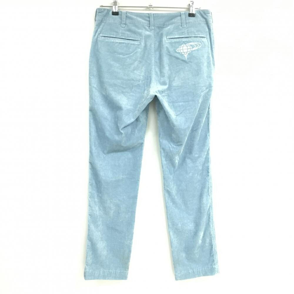 ビームスゴルフ コーデュロイパンツ ライトブルー系 ロゴ刺しゅう メンズ M ゴルフウェア BEAMS GOLF