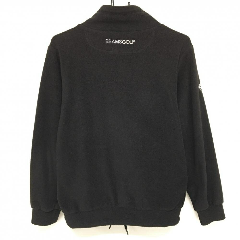 ビームスゴルフ フリーストレーナー 黒 ハイネック フロントロゴ メンズ S ゴルフウェア BEAMS GOLF